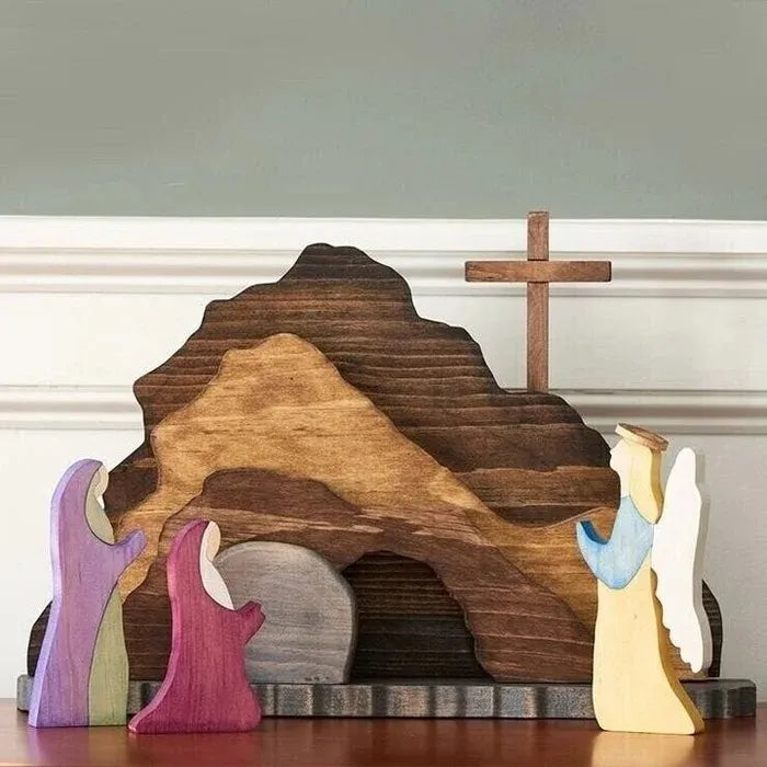 ✝️Easter Scene Wooden Decoration Main image