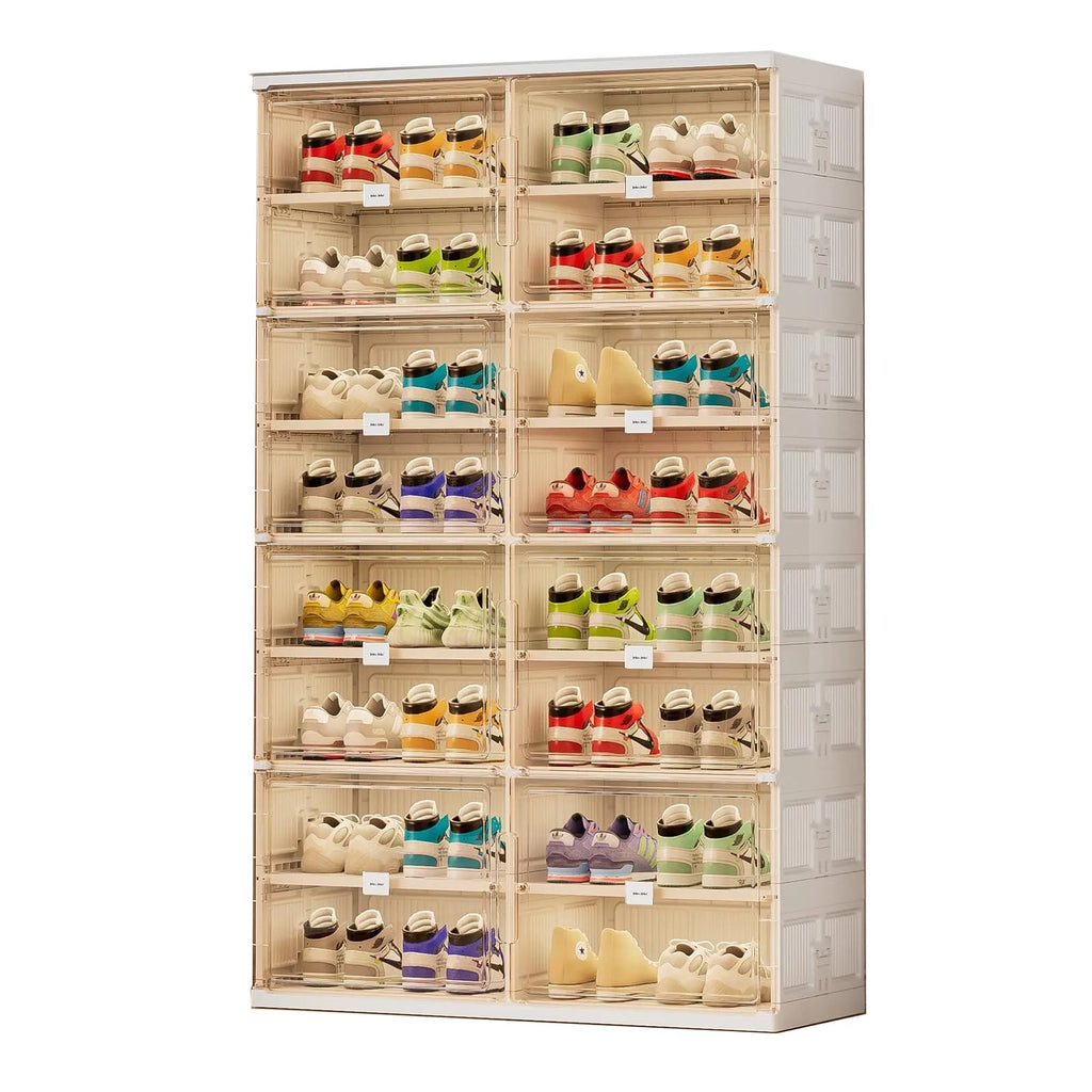 💥Clearance Sale💥Buy 2 Get 2 Free 🔥Foldable Shoe Rack Shoe Box for Closet Entryway