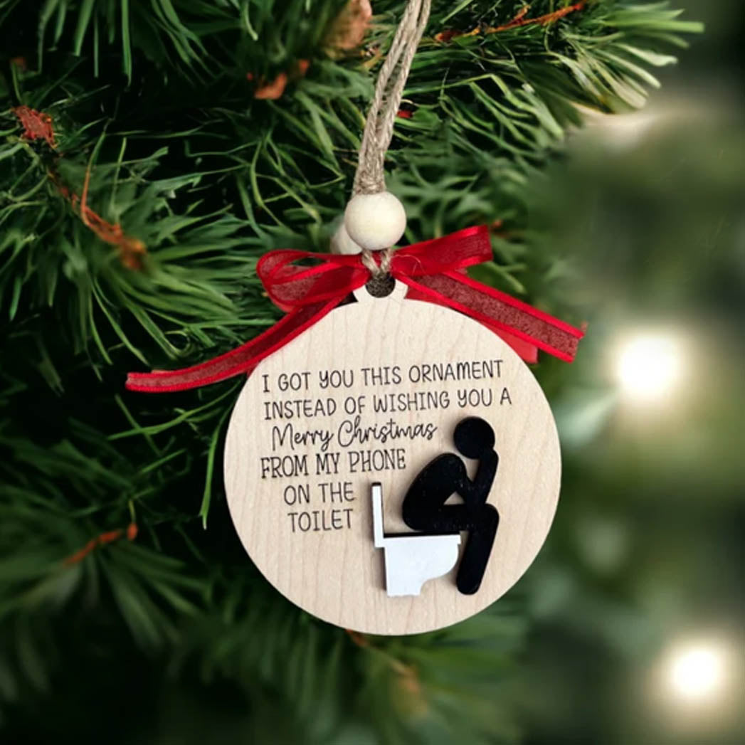 🔥Christmas pre-sale 50% OFF🎁✨Funny Wooden Friendship Christmas ornament❤ Main image