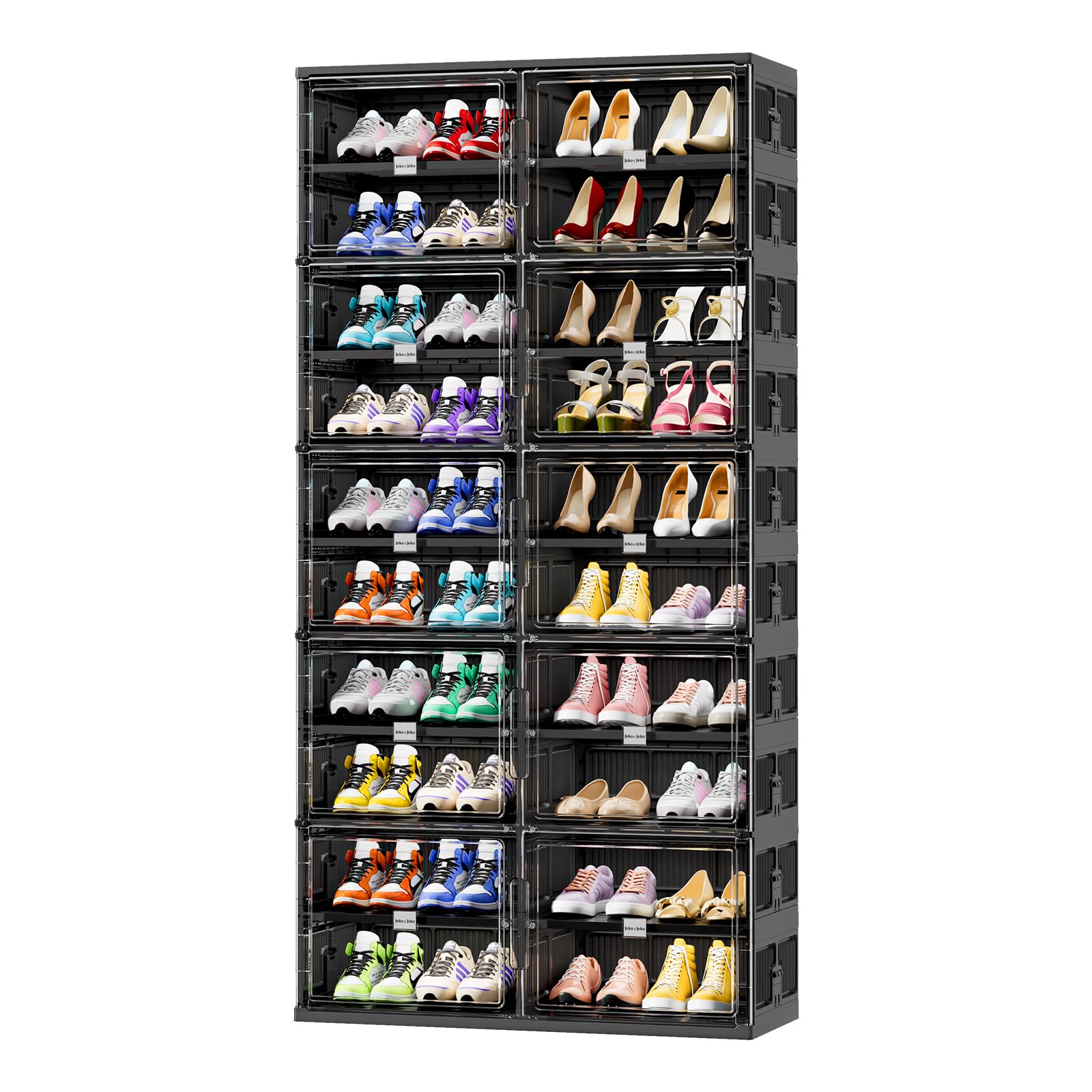 💥Clearance Sale💥Buy 2 Get 2 Free 🔥Foldable Shoe Rack Shoe Box for Closet Entryway