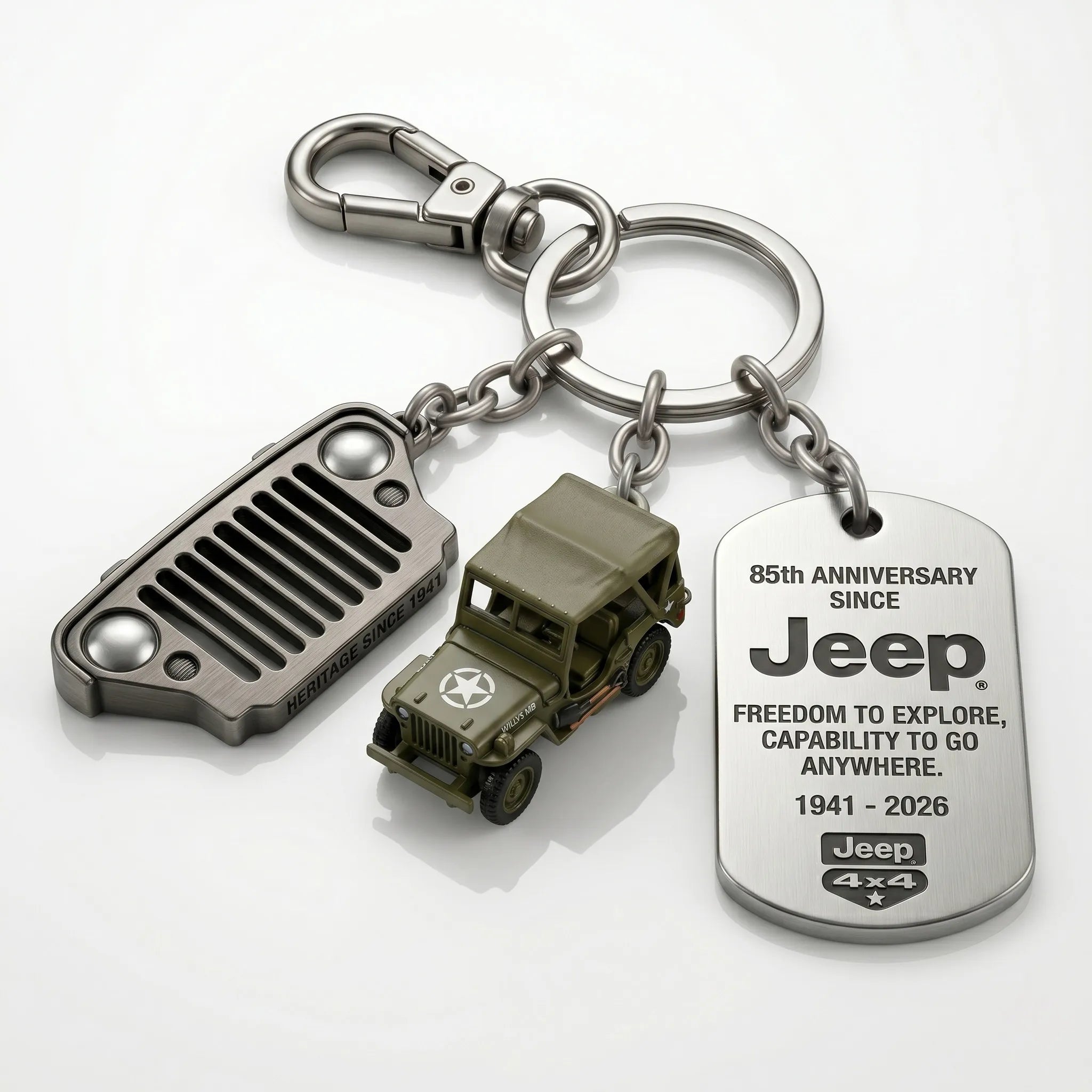 Jeep 85th Anniversary Keychain