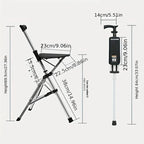 💥LAST DAY SALE - 80% OFF🚶‍♂️Folding stool with crutches💥BEST GIFT FOR ELDERLY PEOPLE