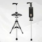 💥LAST DAY SALE - 80% OFF🚶‍♂️Folding stool with crutches💥BEST GIFT FOR ELDERLY PEOPLE