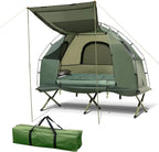 💥Clearance Sale 5-in-1 Camping Tent Cot 🏕️ Air Mattress + Sleeping Bag + Pillow 🛏️ Outdoor Combo
