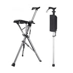 💥LAST DAY SALE - 80% OFF🚶‍♂️Folding stool with crutches💥BEST GIFT FOR ELDERLY PEOPLE