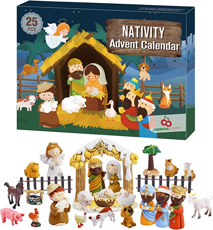 Nativity Advent Calendar - 24 Days of Christmas Nativity Scene Set Secondary image