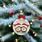 🔥Christmas pre-sale 50% OFF🎁✨Funny Wooden Friendship Christmas ornament❤