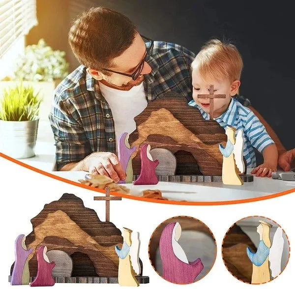 ✝️Easter Scene Wooden Decoration