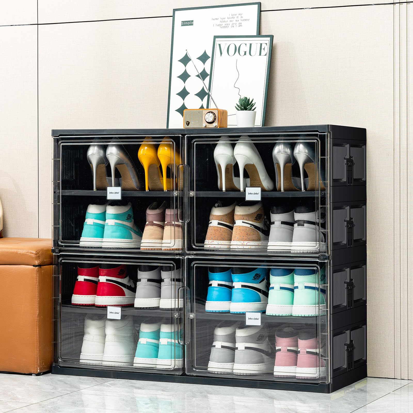💥Clearance Sale💥Buy 2 Get 2 Free 🔥Foldable Shoe Rack Shoe Box for Closet Entryway Secondary image
