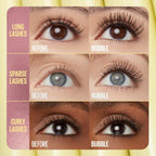 Bubble Washable Mascara, Buildable Mascara Volume and Length Formula for Bold, Separated Lashes