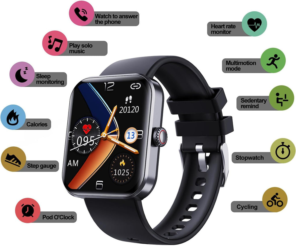[All day monitoring of heart rate and blood pressure] Bluetooth fashion watch