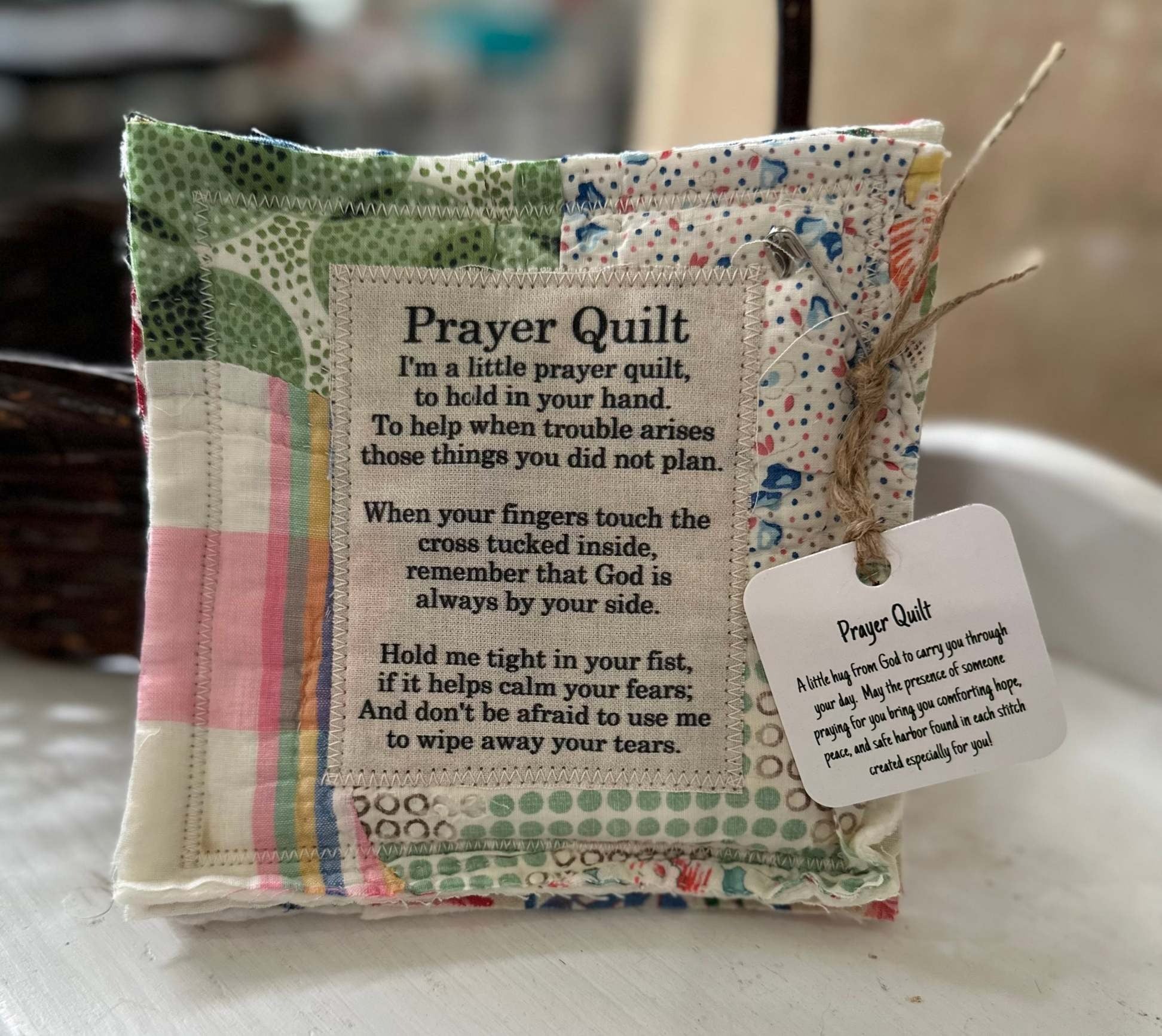 🥰Prayer Quilt with cross inside✝️ Main image