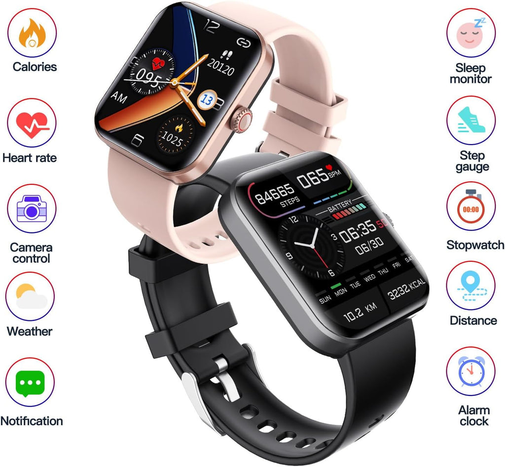 [All day monitoring of heart rate and blood pressure] Bluetooth fashion watch