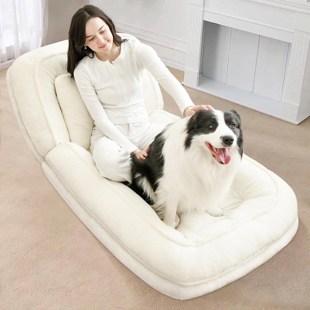 💥 Clearance Sale - Human Dog Bed 🛋️✨ Adjustable Lounge 🐶