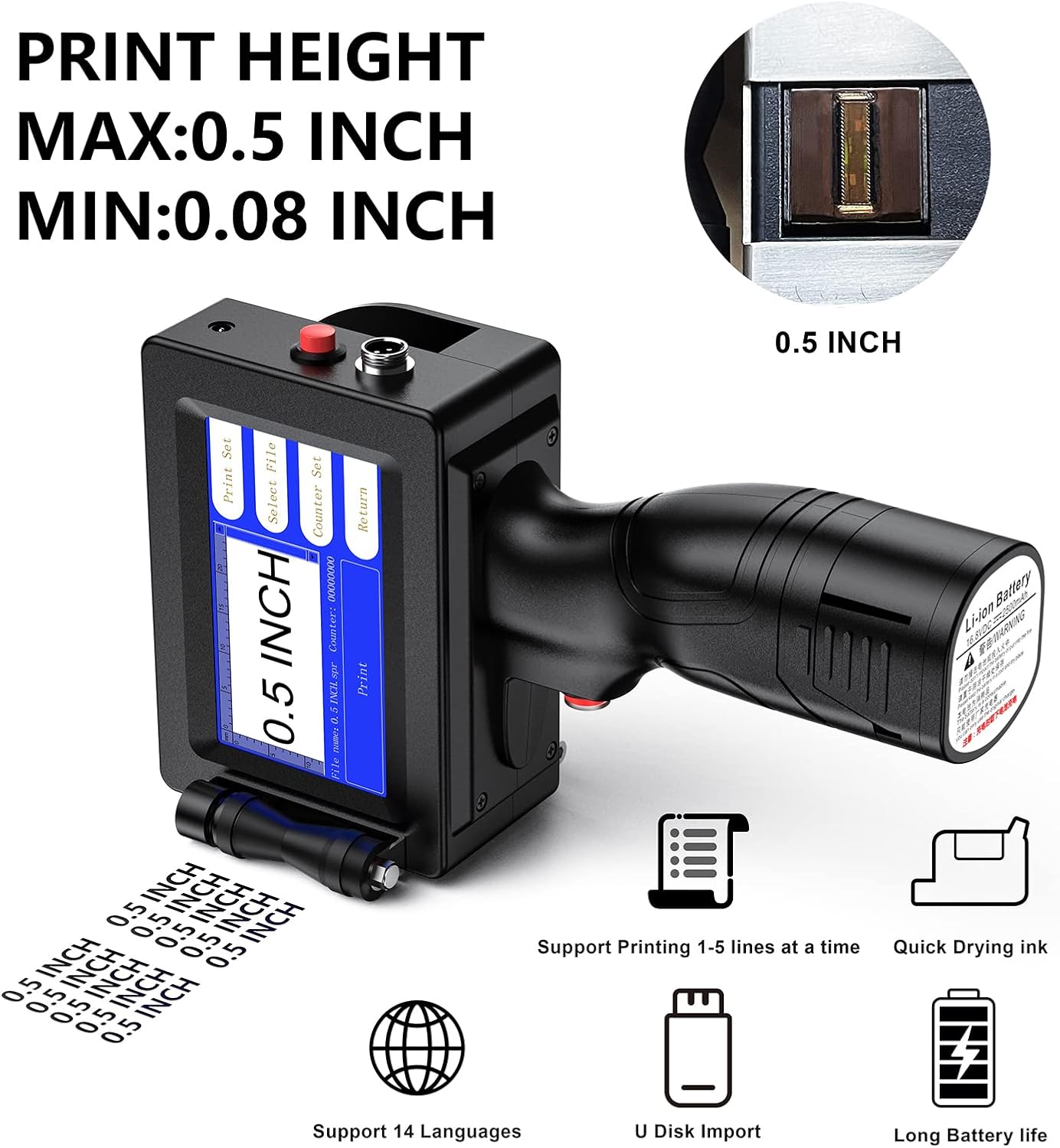 Flash sale ⚡ Limited Stock 💥 UPGRADED HANDHELD INKJET PRINTER GUN Secondary image