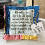 🥰Prayer Quilt with cross inside✝️