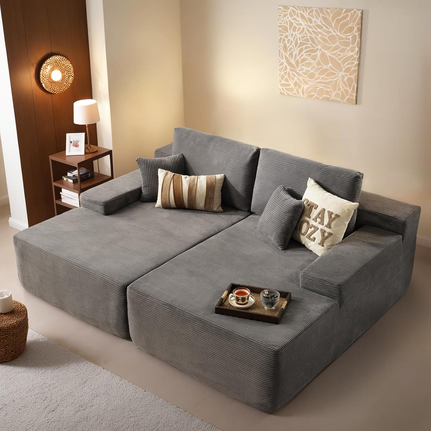 Last day of clearance sale! 🔥UP TO 80% OFF everything! 🔥Ovios 58" /96.5" Oversized Chair Lounge Chaise Indoor