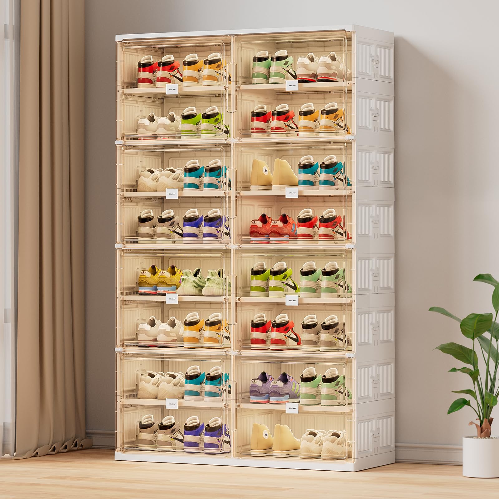 💥Clearance Sale💥Buy 2 Get 2 Free 🔥Foldable Shoe Rack Shoe Box for Closet Entryway