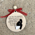 🔥Christmas pre-sale 50% OFF🎁✨Funny Wooden Friendship Christmas ornament❤