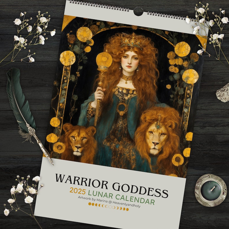 Warrior Goddess 2025 Moon Phase Calendar Secondary image