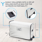 💝Last Day Clearance Sale-Air Mattress with Frame & Rolling Case