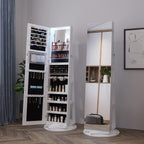 💝𝗧𝗼𝗱𝗮𝘆'𝘀 𝗦𝗽𝗲𝗰𝗶𝗮𝗹𝘀💝Buy 2 Get 2 Free💥Full Length Mirror Jewelry Armoire with LED Lights