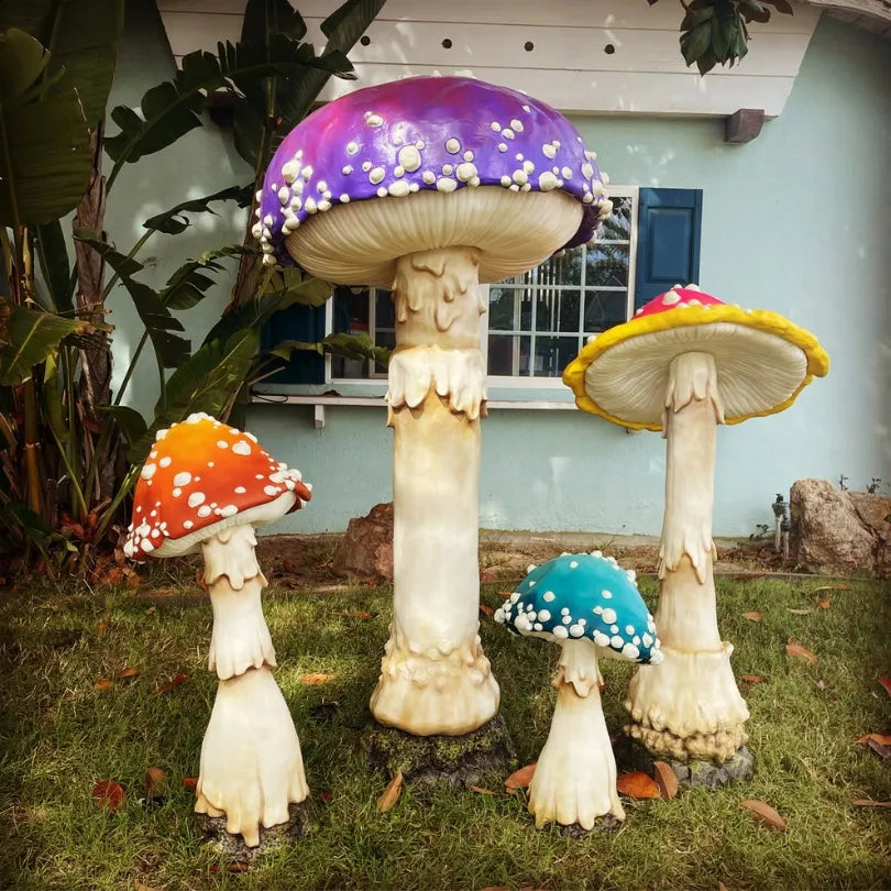 🍄Glowing Mushroom | Hand Painted Art | Garden Decoration