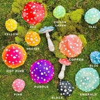 🍄Glowing Mushroom | Hand Painted Art | Garden Decoration