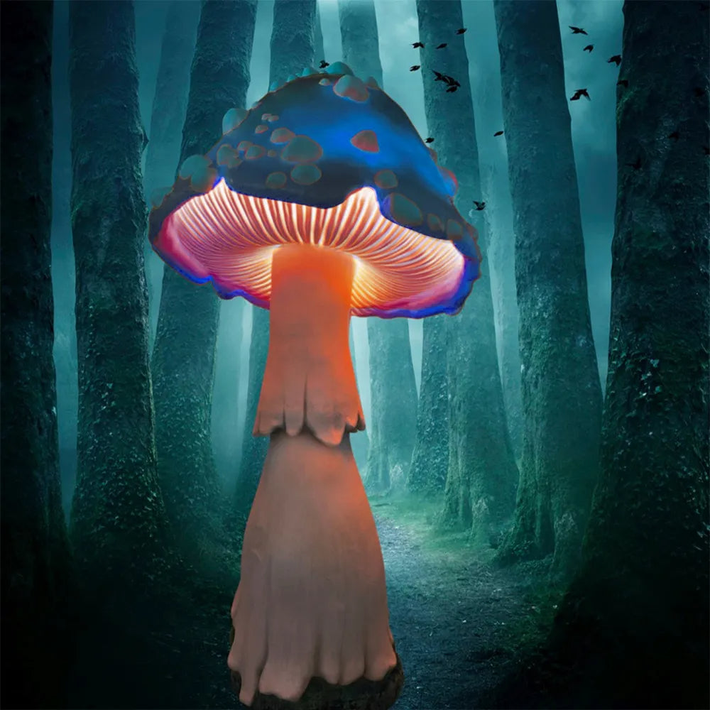 🍄Glowing Mushroom | Hand Painted Art | Garden Decoration