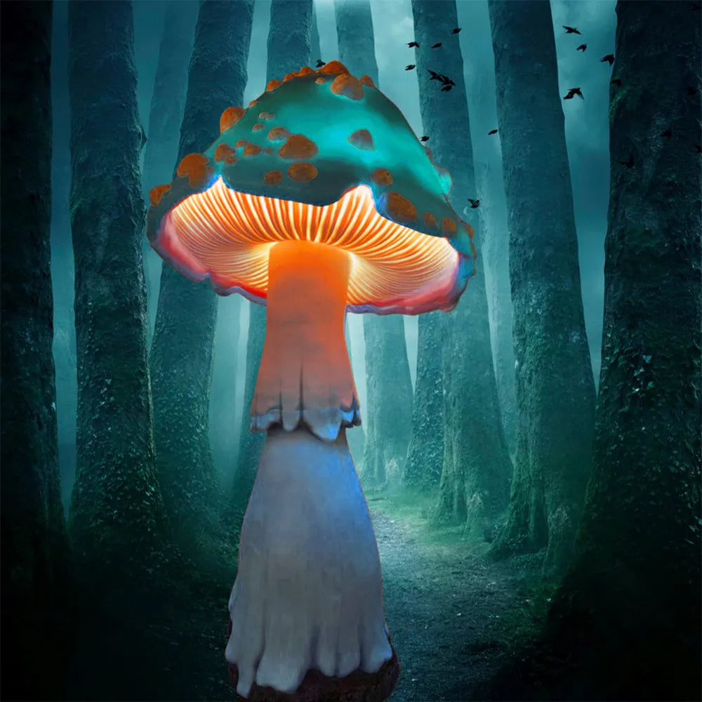 🍄Glowing Mushroom | Hand Painted Art | Garden Decoration