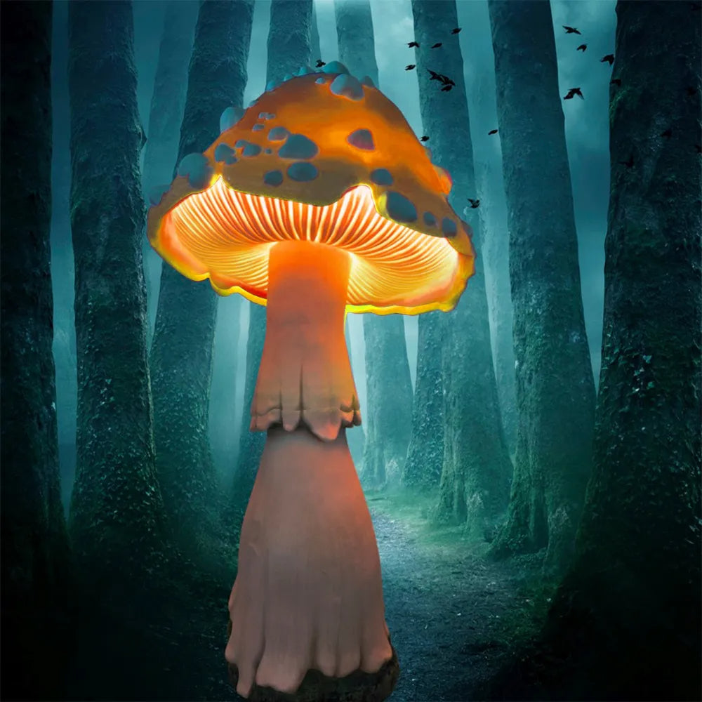 🍄Glowing Mushroom | Hand Painted Art | Garden Decoration