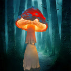 🍄Glowing Mushroom | Hand Painted Art | Garden Decoration