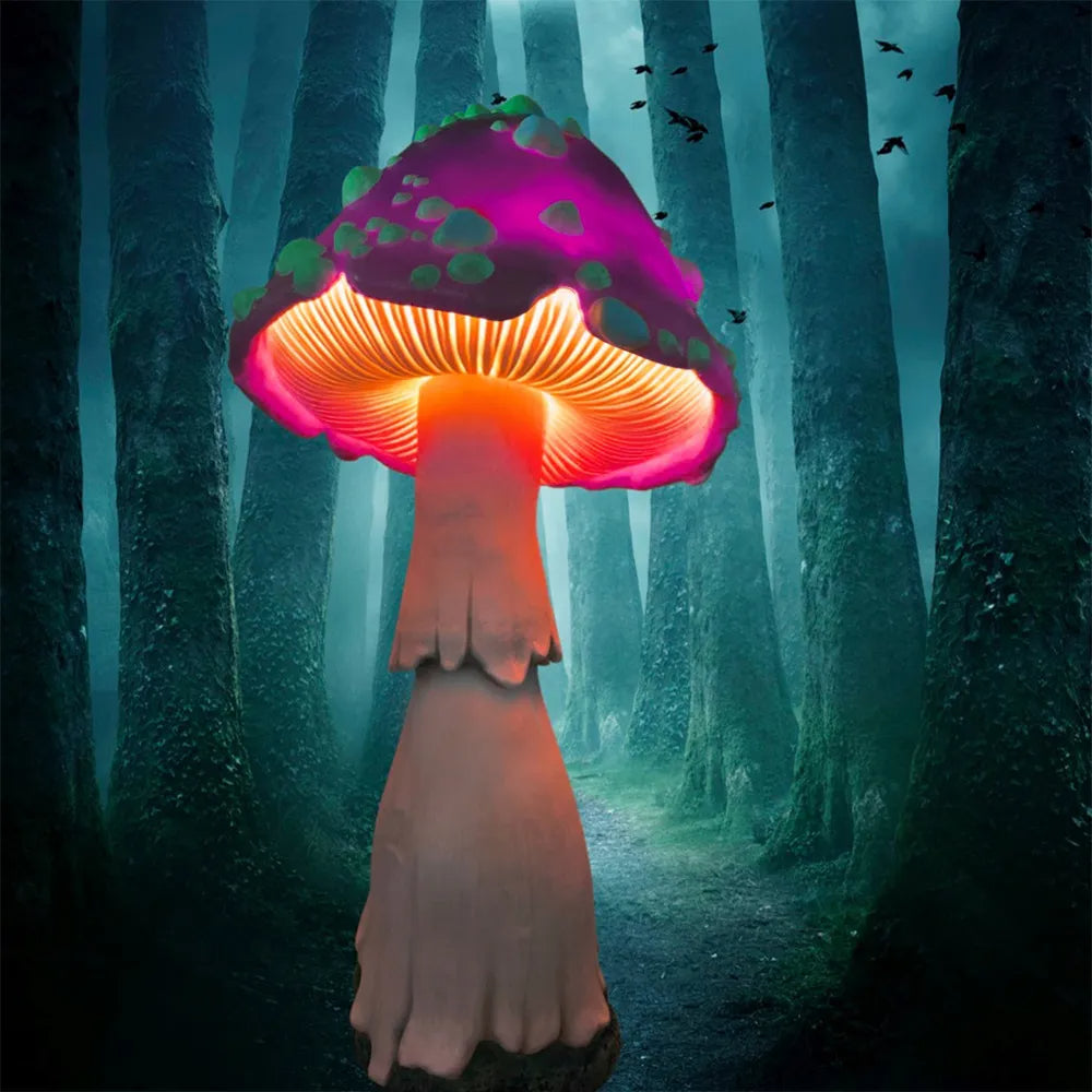🍄Glowing Mushroom | Hand Painted Art | Garden Decoration