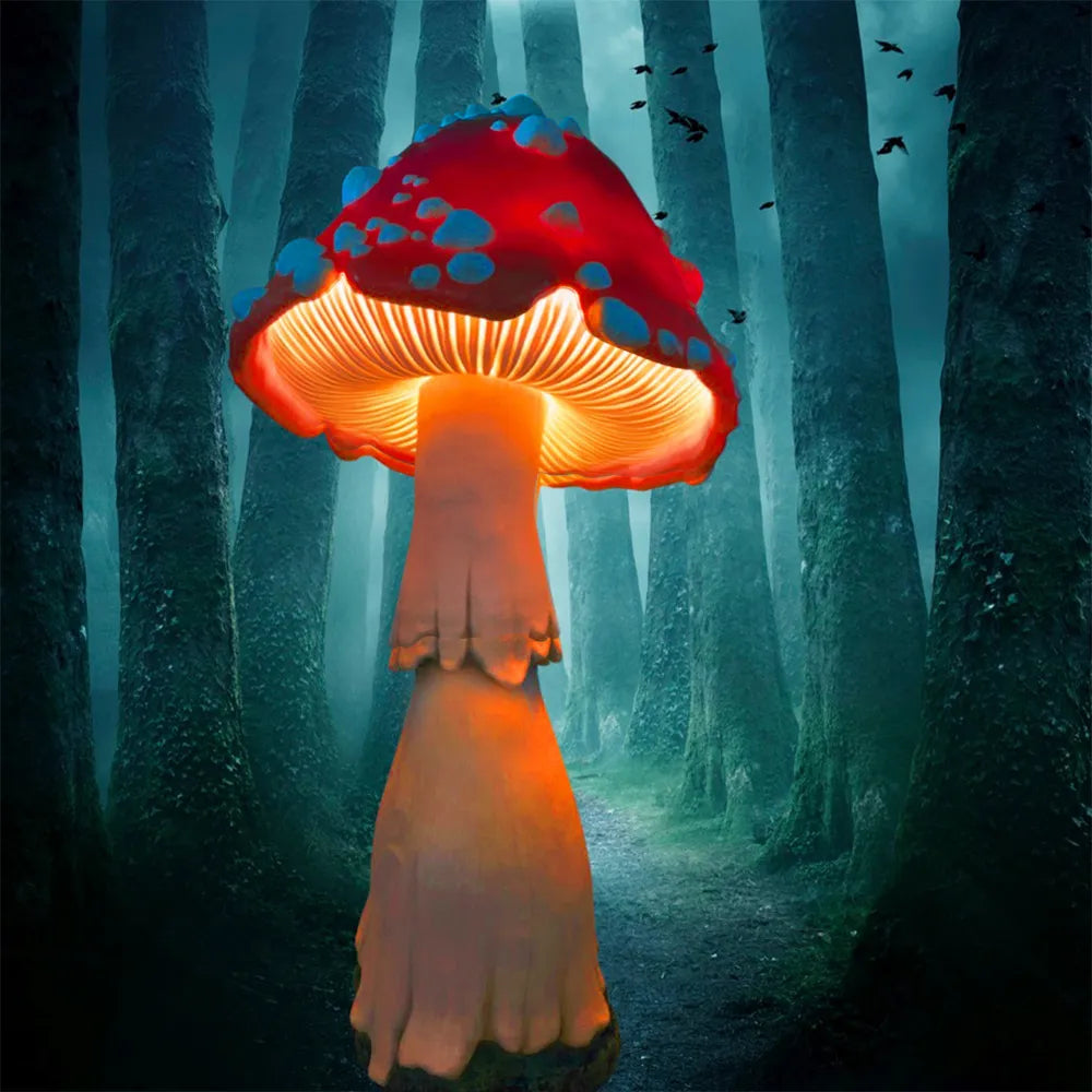 🍄Glowing Mushroom | Hand Painted Art | Garden Decoration
