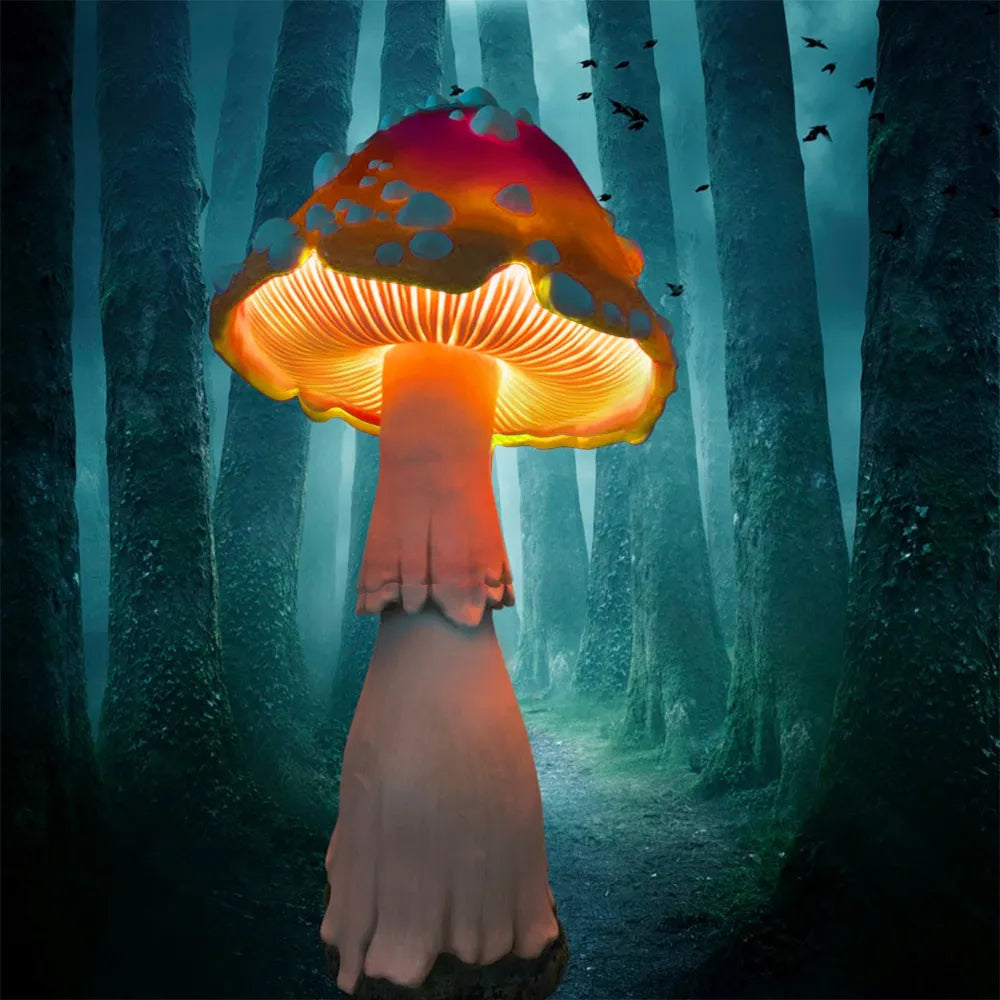 🍄Glowing Mushroom | Hand Painted Art | Garden Decoration