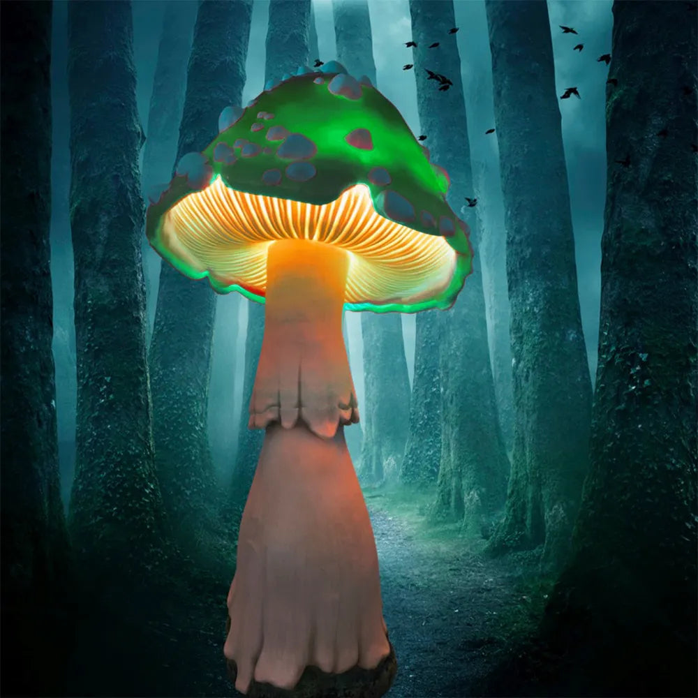 🍄Glowing Mushroom | Hand Painted Art | Garden Decoration