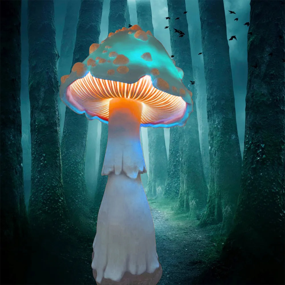 🍄Glowing Mushroom | Hand Painted Art | Garden Decoration