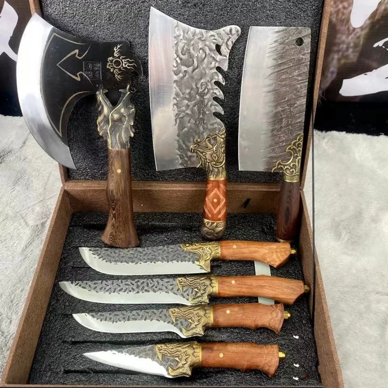 Longquan Knives 7 Pcs Set: The Ultimate Culinary Companion Main image