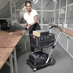 ✨𝑺𝒑𝒆𝒄𝒊𝒂𝒍𝒔 𝑺𝒂𝒍𝒆🎁High-Capacity Folding Shopping Cart with Wheels
