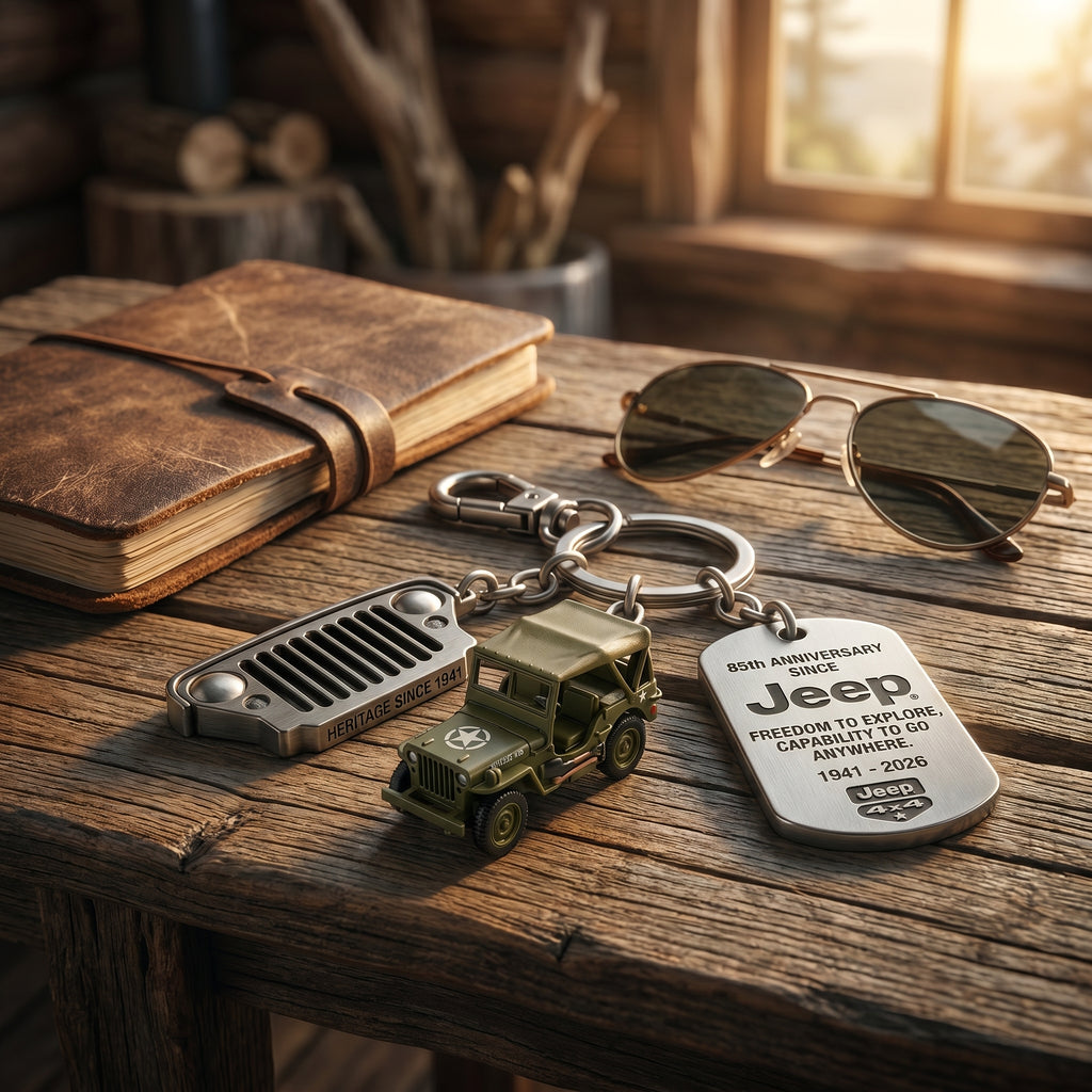 Jeep 85th Anniversary Keychain