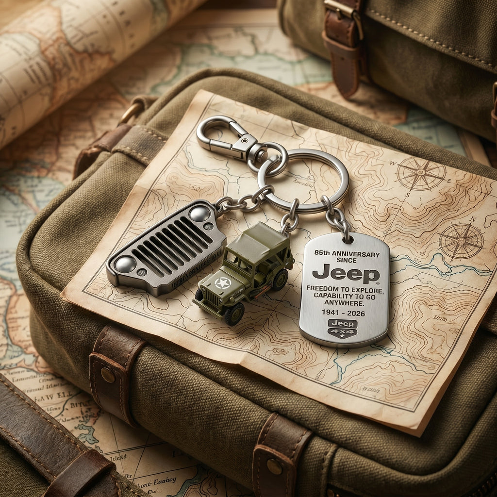 Jeep 85th Anniversary Keychain