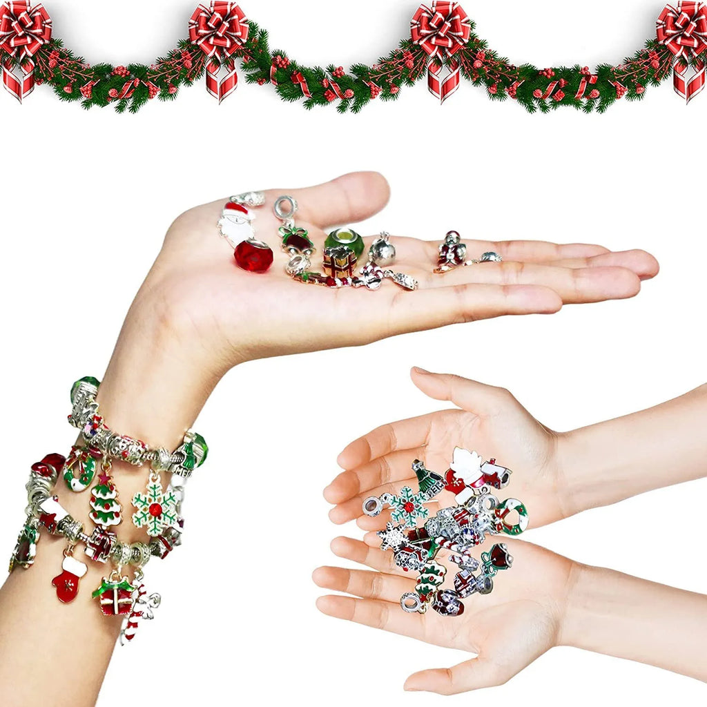🎁DIY Christmas Advent Calendar Bracelets Set