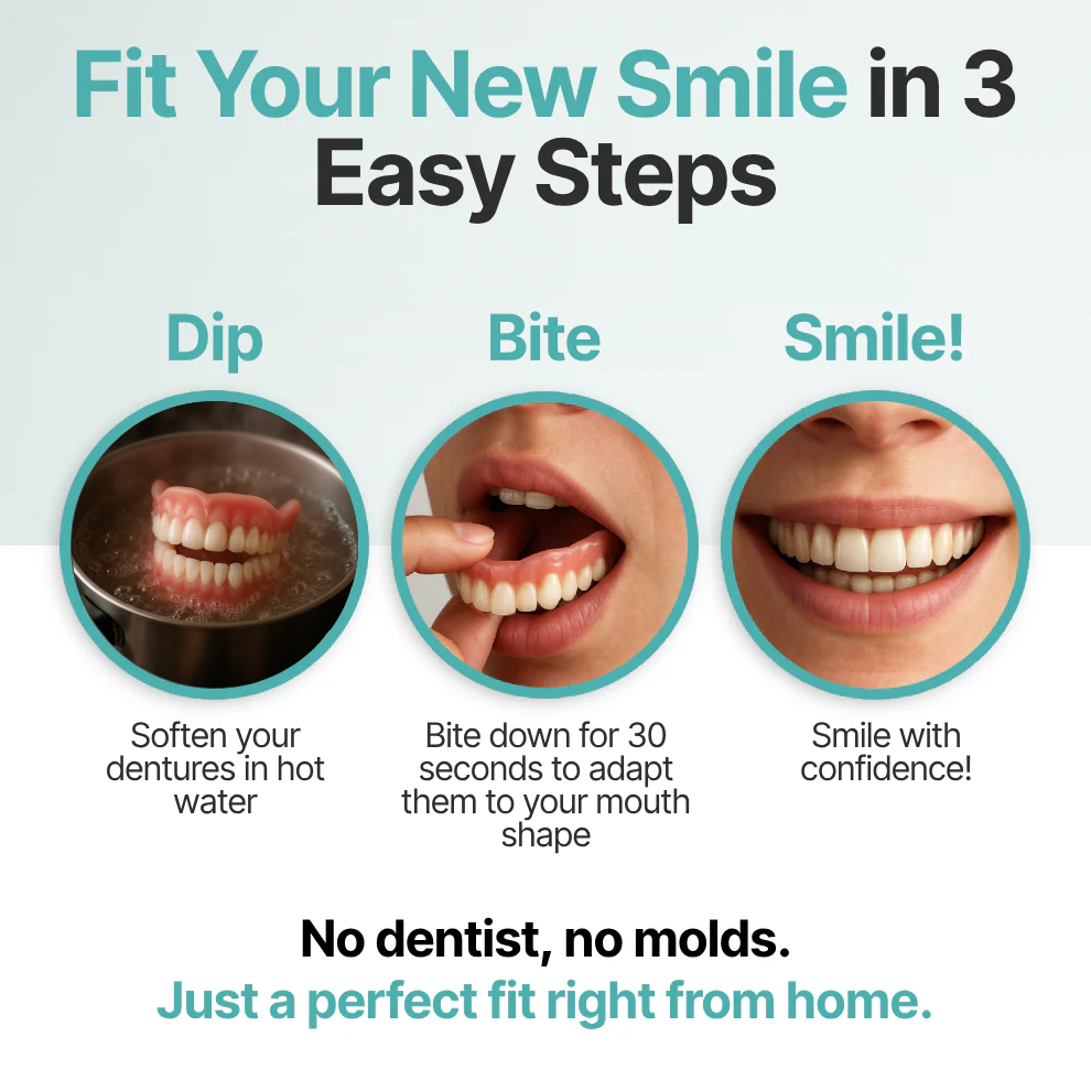 👑 Mother's Day Blowout: 70% OFF Ends Tonight! 🏆 Custom-Fit Dentures | Smile with Confidence