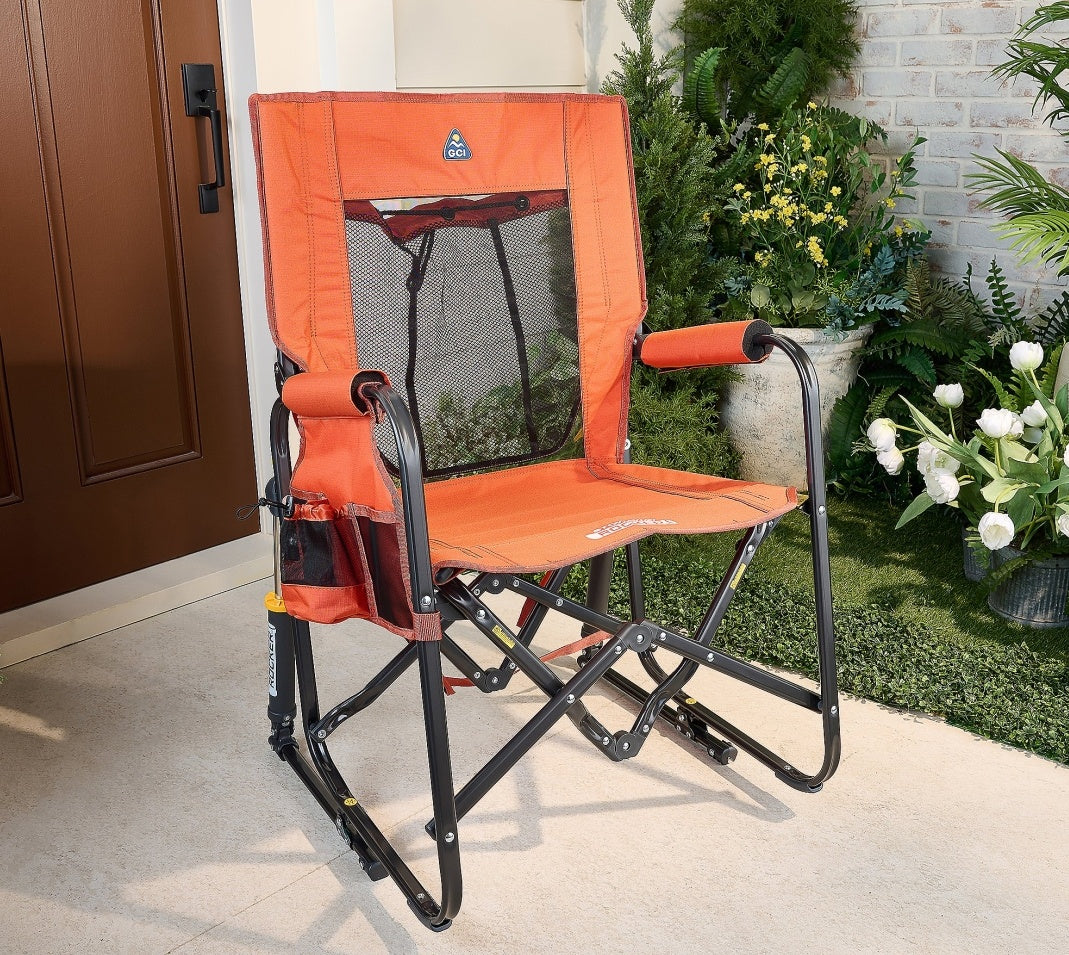 💝Special Offer💥Outdoor Pack Away Portable Rocking Chair✅400-lb Weight Capacity