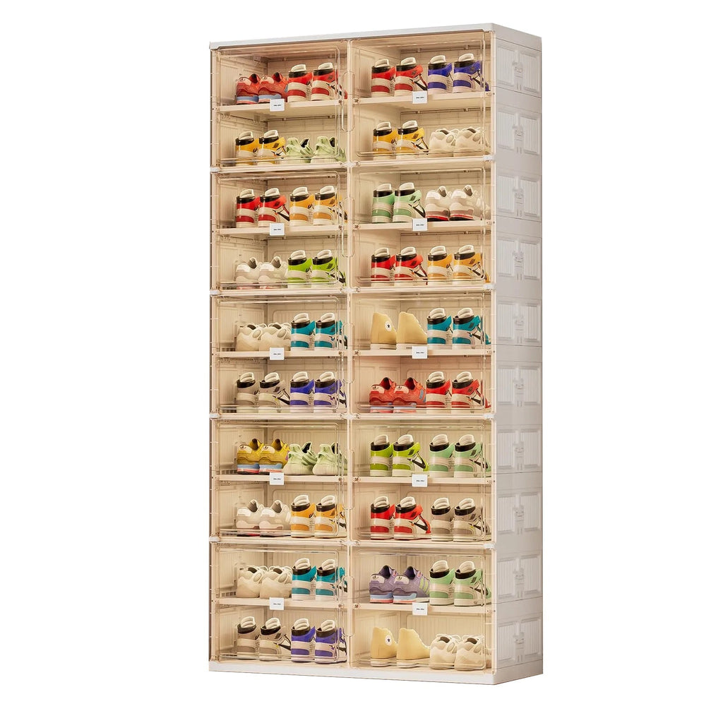 💥Clearance Sale💥Buy 2 Get 2 Free 🔥Foldable Shoe Rack Shoe Box for Closet Entryway