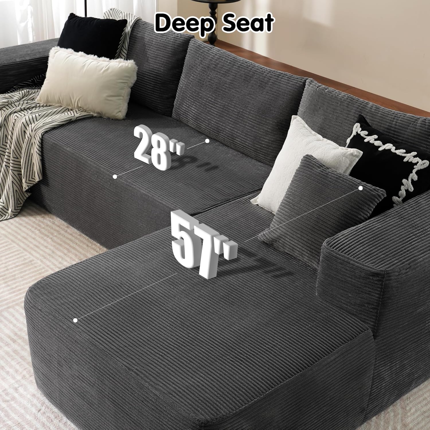 💝Today's Specials💝Minimalist L-Shape Couch