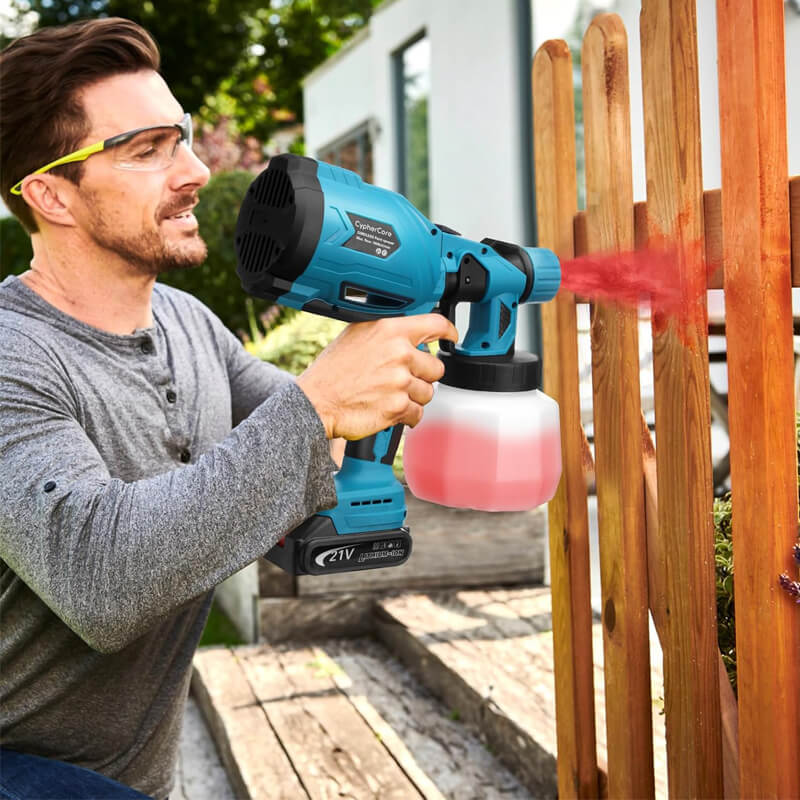 High-pressure Cordless Paint Sprayer with 2 Batteries Secondary image