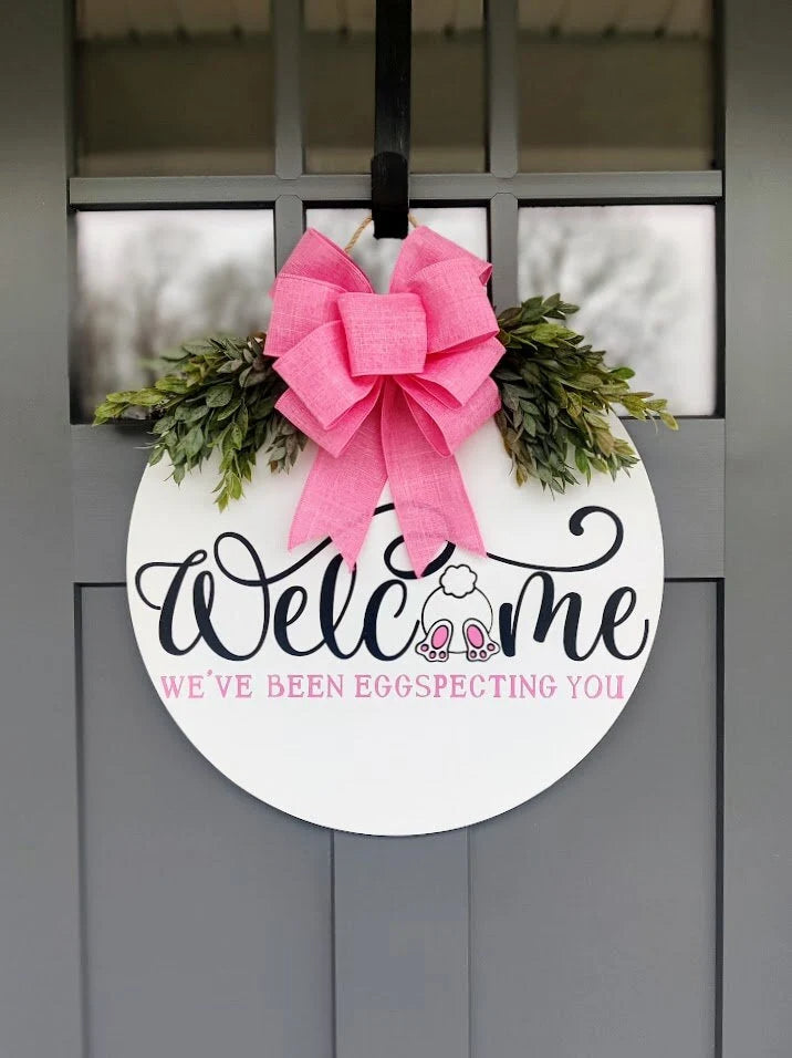 🐰Easter Welcome Bunny Door Sign🌸 Secondary image